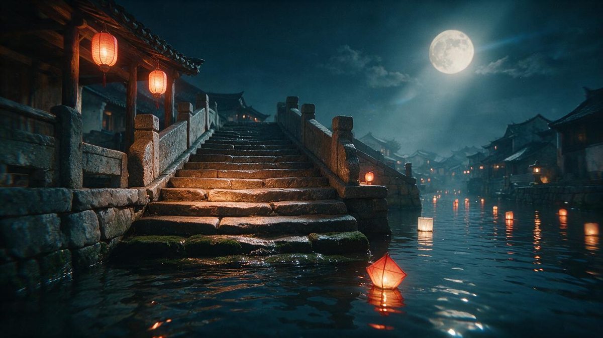 河埠头石阶。戏就在这儿,两条片子都没离开过这个景