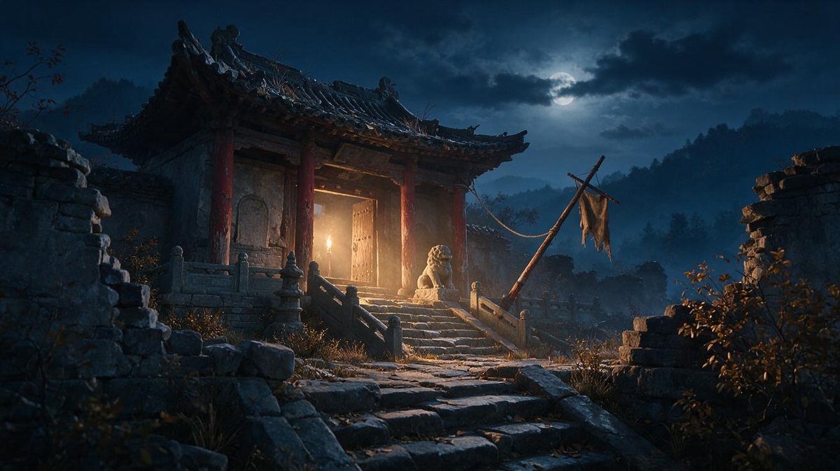 场景 15 · 敌后武工队宿营的破庙 · 夜